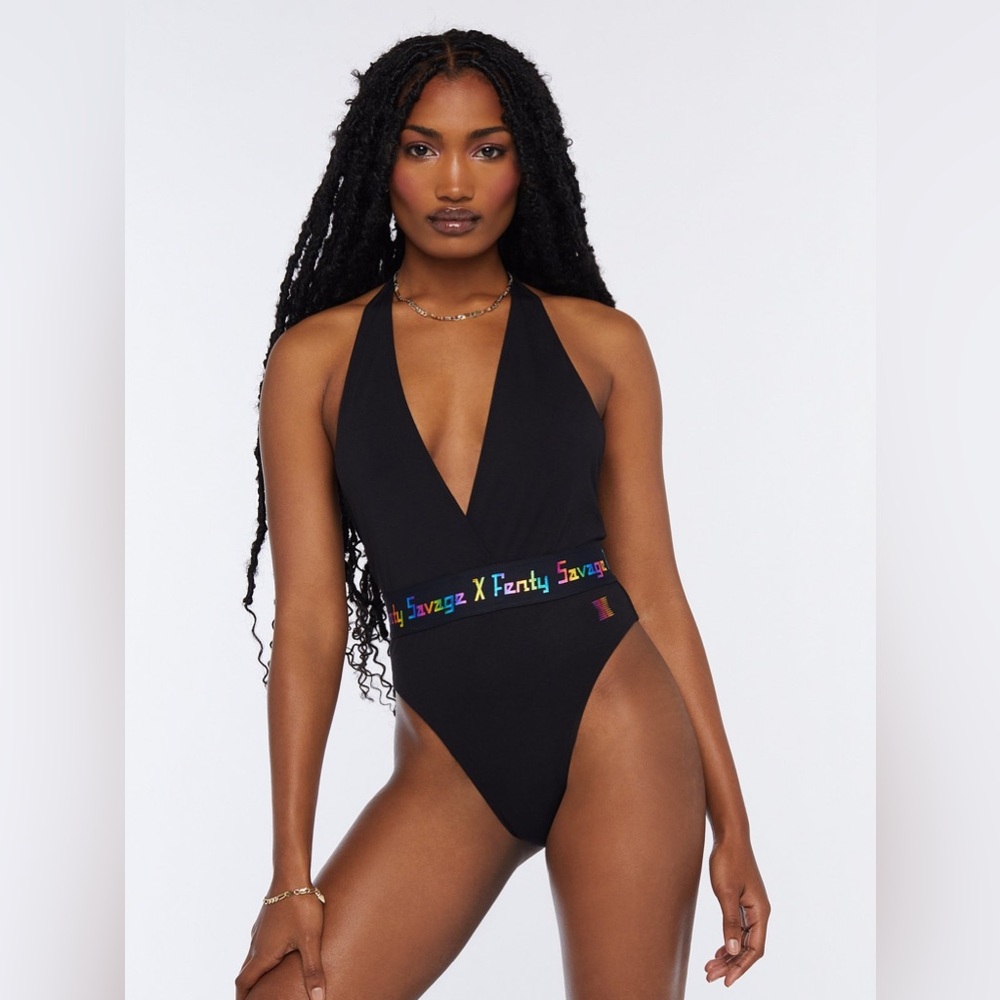 FENTY SAVAGE BODYSUIT WITH RAINBOW LOGO
